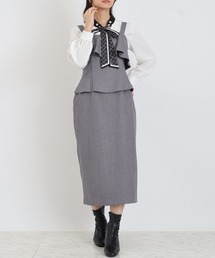 Astoria  Fleure（アストリアフルール）の「ペプラムジャンスカ（ジャンパースカート）」