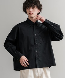 Audience | Upscape Audience 日本製/国産遠州7オンスチノクロスボタンダウンボクシークロップド長袖シャツ AUD6666(シャツ/ブラウス)