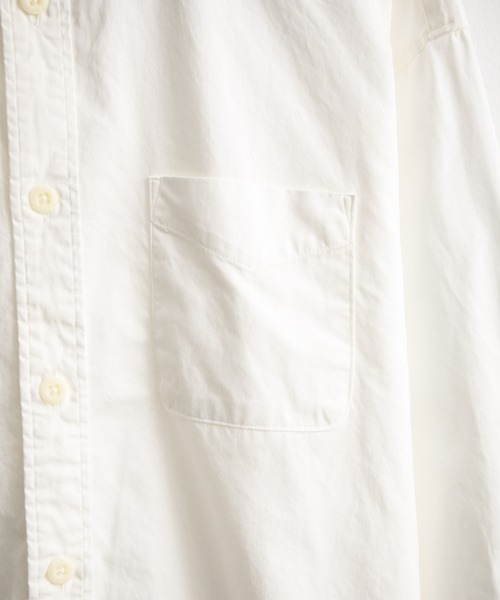 Audience（オーディエンス）の「Upscape Audience 日本製/国産遠州7オンスチノクロスボタンダウンボクシークロップド長袖シャツ AUD6666（シャツ/ブラウス・メンズ・ブラック/オフホワイト・M/L）」の13枚目の写真