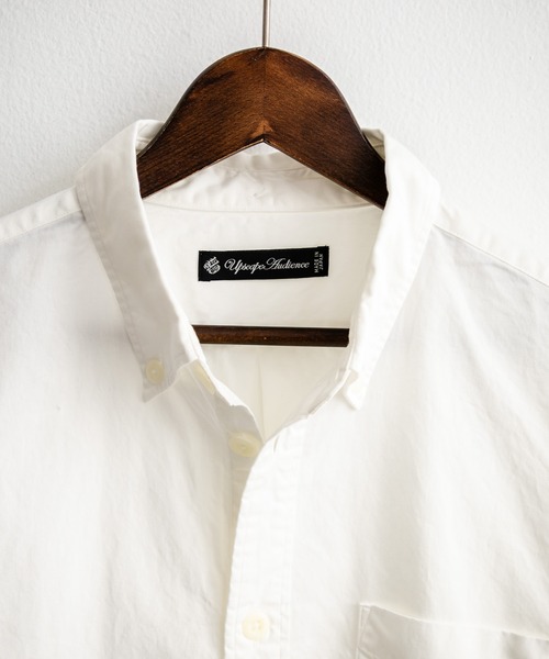 Audience（オーディエンス）の「Upscape Audience 日本製/国産遠州7オンスチノクロスボタンダウンボクシークロップド長袖シャツ AUD6666（シャツ/ブラウス・メンズ・ブラック/オフホワイト・M/L）」の20枚目の写真