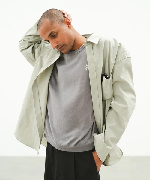 FRAME NYLON SHIRT(シャツ/ブラウス)|SimplyComplicated FRAME NYLON SHIRT(シャツ/ブラウス)|SimplyComplicated