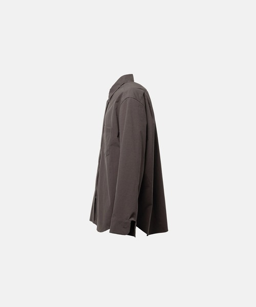SimplyComplicated（シンプリーコンプリケイテッド）の「FRAME NYLON SHIRT（シャツ/ブラウス・メンズ・ダークブラウン/ブルー・1/2）」の3枚目の写真
