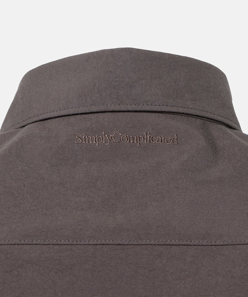 SimplyComplicated（シンプリーコンプリケイテッド）の「FRAME NYLON SHIRT（シャツ/ブラウス・メンズ・ダークブラウン/ブルー・1/2）」の6枚目の写真