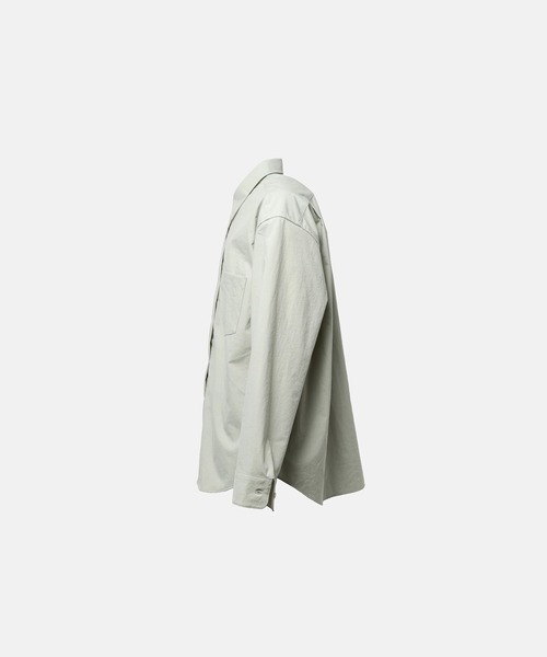 SimplyComplicated（シンプリーコンプリケイテッド）の「FRAME NYLON SHIRT（シャツ/ブラウス・メンズ・ダークブラウン/ブルー・1/2）」の5枚目の写真