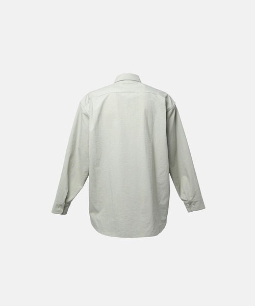 SimplyComplicated（シンプリーコンプリケイテッド）の「FRAME NYLON SHIRT（シャツ/ブラウス・メンズ・ダークブラウン/ブルー・1/2）」の10枚目の写真
