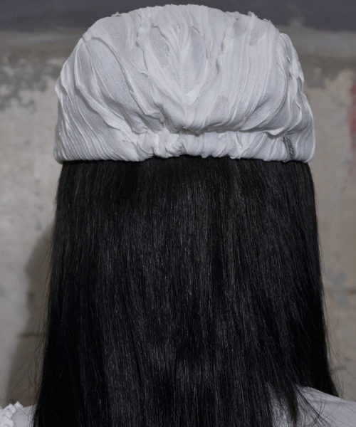 FANCY CLUB(ファンシークラブ)の「A'GEM/9 × .kom 『FANCY CLUB/ファンシークラブ』 LACE BANDING HUNTING CAP/レース バンディング ハンチングキャップ(ハンチング/ベレー帽・レディース・ブラック/ホワイト・FREE)」の6枚目の写真