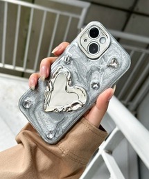 Vini（ヴィニ）の「iPhoneケース シルバー系 ( iPhone 13 / 13pro / 14 / 14Pro / 15 )（スマホケース/カバー・レディース）」