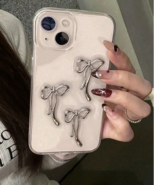 iPhoneケース シルバー系 ( iPhone 13 /iPhone 13 Pro/iPhone 14