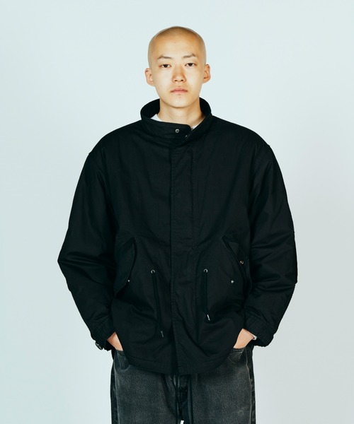 made in standard （メイドインスタンダード）の「MADE IN STANDARD メイドインスタンダード / QUILT LINED M-65 FIELD JACKET（ミリタリージャケット・メンズ・ブラック/オリーブ・MEDIUM/LARGE）」の4枚目の写真