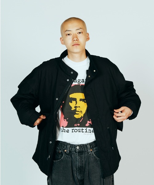 made in standard （メイドインスタンダード）の「MADE IN STANDARD メイドインスタンダード / QUILT LINED M-65 FIELD JACKET（ミリタリージャケット・メンズ・ブラック/オリーブ・MEDIUM/LARGE）」の5枚目の写真