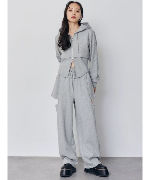 MURUA（ムルーア）の「ZIPフーディー（パーカー・レディース・ブラック/グレー・FREE）」の8枚目の写真