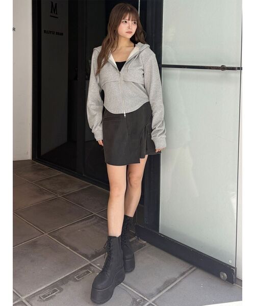 MURUA（ムルーア）の「ZIPフーディー（パーカー・レディース・ブラック/グレー・FREE）」の20枚目の写真