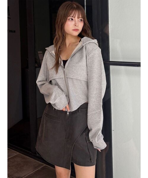 MURUA（ムルーア）の「ZIPフーディー（パーカー・レディース・ブラック/グレー・FREE）」の21枚目の写真