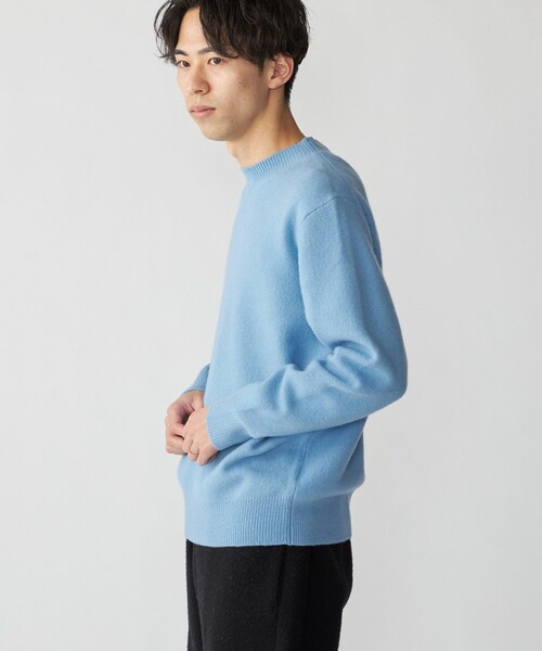 SHIPS(シップス)の「SHIPS:〈手洗い可能〉7ゲージ ウール カシミヤ ボイル モックネック(ニット/セーター・メンズ・ライトグリーン/ダークグレー/キャメル/オフホワイト/ライトブルー/ネイビー・X-LARGE/LARGE/MEDIUM/SMALL)」の13枚目の写真