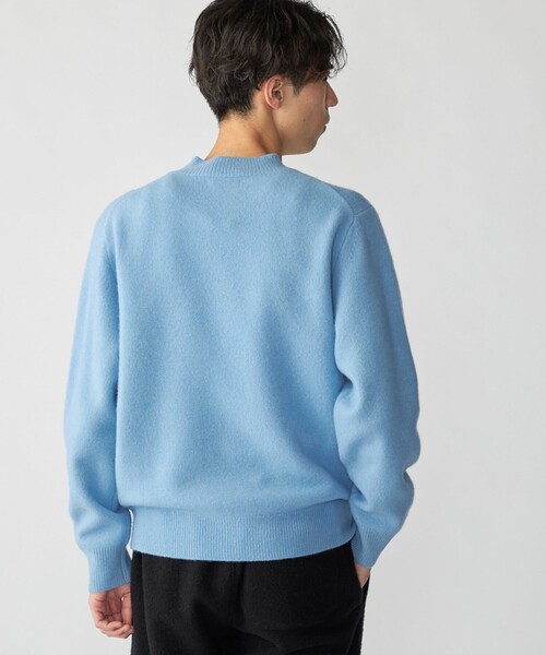 SHIPS(シップス)の「SHIPS:〈手洗い可能〉7ゲージ ウール カシミヤ ボイル モックネック(ニット/セーター・メンズ・ライトグリーン/ダークグレー/キャメル/オフホワイト/ライトブルー/ネイビー・X-LARGE/LARGE/MEDIUM/SMALL)」の14枚目の写真