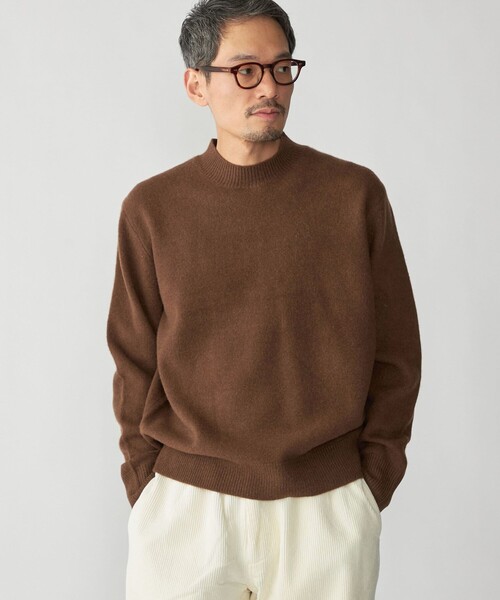 SHIPS(シップス)の「SHIPS:〈手洗い可能〉7ゲージ ウール カシミヤ ボイル モックネック(ニット/セーター・メンズ・ライトグリーン/ダークグレー/キャメル/オフホワイト/ライトブルー/ネイビー・X-LARGE/LARGE/MEDIUM/SMALL)」の19枚目の写真
