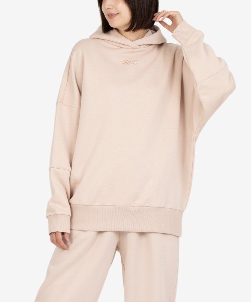Reebok(リーボック)の「ラックス フーディー / LUX HOODIE(パーカー・レディース・グレー/ベビーピンク・MEDIUM/SMALL/X-SMALL)」の2枚目の写真
