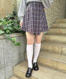 F i.n.t | ラップ風アシメチェックミニスカート(スカート)