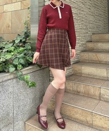 F i.n.t | ラップ風アシメチェックミニスカート(スカート)