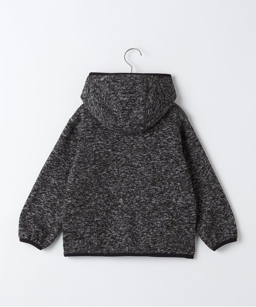 SHIPS（シップス）の「SHIPS KIDS:140～160cm / フリース ジップ パーカ（パーカー・キッズ・ブラック/グレー系・140/150/160）」の3枚目の写真