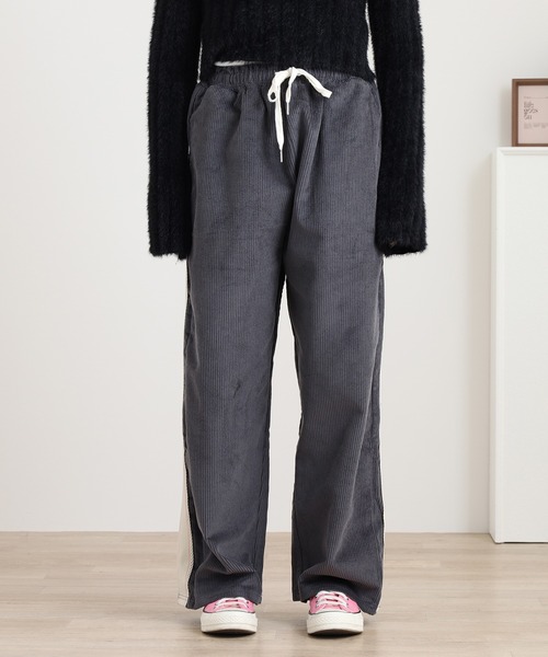 Arinomama(アリノママ)の「Arinomama ワイド サイドラインパンツ コーデュロイ Corduroy(その他パンツ・レディース・グレー/ブラック/ブラウン・FREE)」の16枚目の写真