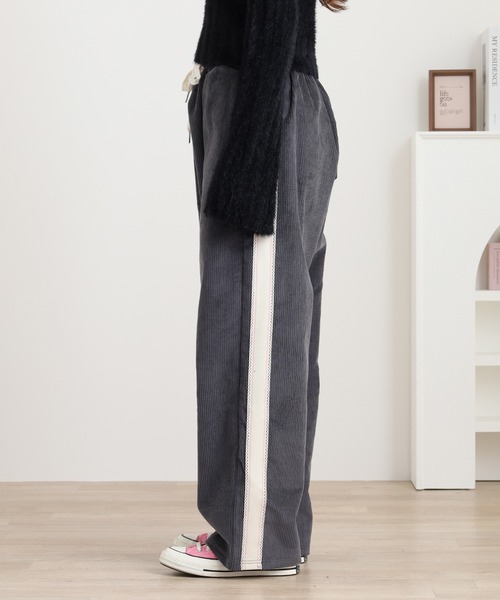 Arinomama(アリノママ)の「Arinomama ワイド サイドラインパンツ コーデュロイ Corduroy(その他パンツ・レディース・グレー/ブラック/ブラウン・FREE)」の17枚目の写真