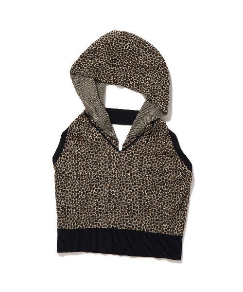 トップス PERVERZE / Cropped Hoodie Knit Top Cropped Hoodie Knit Top（タンクトップ）｜PERVERZE（パーバーズ）の