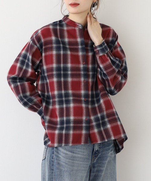 Quelle Chance(ケルシャンス)の「ゴルフネコ刺繍ブラウス(シャツ/ブラウス・レディース・ブラック系その他/ワイン系/ネイビー系・M/L)」の14枚目の写真
