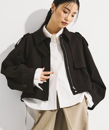 STUDIOUS | 【STUDIOUS/ステュディオス】BACK GATHER SHORT TRENCH BLOUSON/バックギャザートレンチブルゾン(ブルゾン)