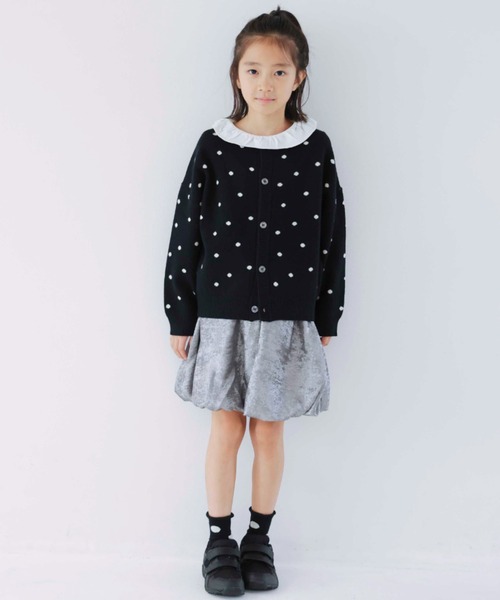 BRANSHES（ブランシェス）の「【b.+A】金子綾/バルーンスカート（スカート・キッズ・シルバー/ブラック・M/XL/S/L）」の14枚目の写真