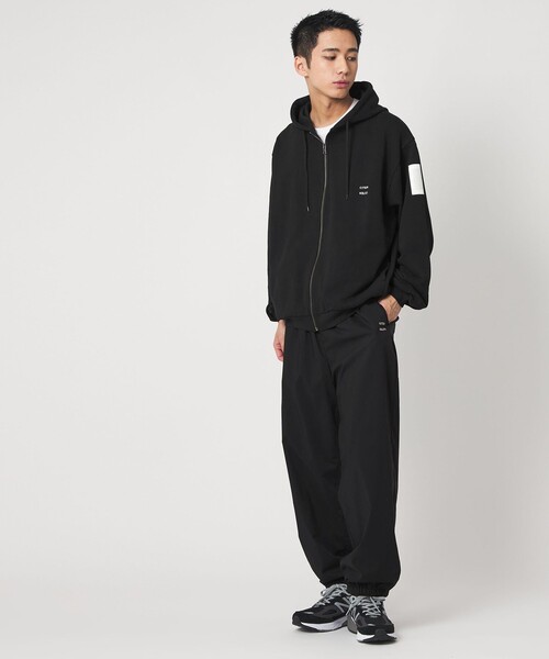 CITEN（シテン）の「＜CITEN＞ライトスウェットジップパーカー（パーカー・メンズ・オリーブ/ブラック・L/M）」の4枚目の写真