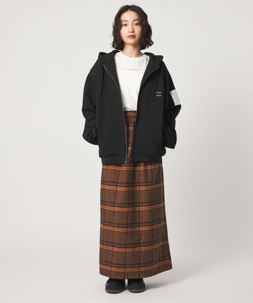 CITEN（シテン）の「＜CITEN＞ライトスウェットジップパーカー（パーカー・メンズ・オリーブ/ブラック・L/M）」の7枚目の写真