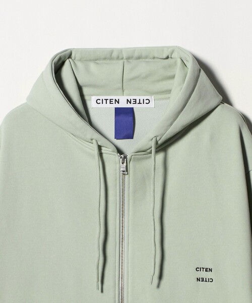 CITEN（シテン）の「＜CITEN＞ライトスウェットジップパーカー（パーカー・メンズ・オリーブ/ブラック・L/M）」の12枚目の写真