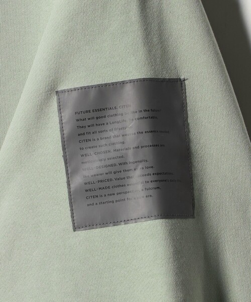 CITEN（シテン）の「＜CITEN＞ライトスウェットジップパーカー（パーカー・メンズ・オリーブ/ブラック・L/M）」の15枚目の写真