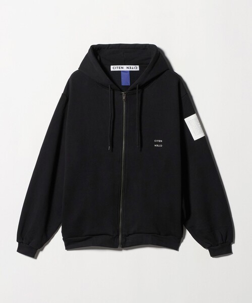 CITEN（シテン）の「＜CITEN＞ライトスウェットジップパーカー（パーカー・メンズ・オリーブ/ブラック・L/M）」の17枚目の写真