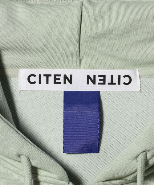 CITEN（シテン）の「＜CITEN＞ライトスウェットジップパーカー（パーカー・メンズ・オリーブ/ブラック・L/M）」の21枚目の写真