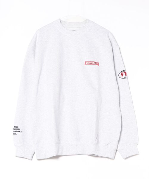 セール】【ANTIBAL】 ワッペン風刺繍トレーナー プルオーバー