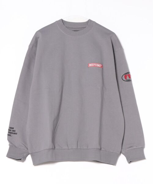 セール】【ANTIBAL】 ワッペン風刺繍トレーナー プルオーバー