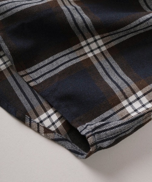 make a ray!（メイク ア レイ！）の「【83】ソフトフランネル チェックシャツ／アメカジ（シャツ/ブラウス・メンズ・グリーン/ホワイト/チャコールグレー/ブラック/ネイビー/ブラウン/レッド・M/L/XL）」の10枚目の写真