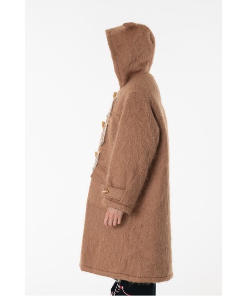 DISCOVERED（ディスカバード）の「DEVILS EAR HOODIE SHAGGY DUFFLE COAT（ダッフルコート・メンズ・ベージュ/ブラック・SMALL/LARGE）」の12枚目の写真
