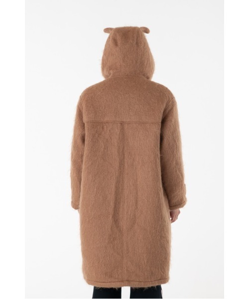 DISCOVERED（ディスカバード）の「DEVILS EAR HOODIE SHAGGY DUFFLE COAT（ダッフルコート・メンズ・ベージュ/ブラック・SMALL/LARGE）」の13枚目の写真