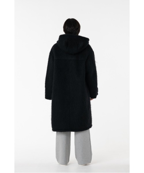 DISCOVERED（ディスカバード）の「DEVILS EAR HOODIE SHAGGY DUFFLE COAT（ダッフルコート・メンズ・ベージュ/ブラック・SMALL/LARGE）」の17枚目の写真