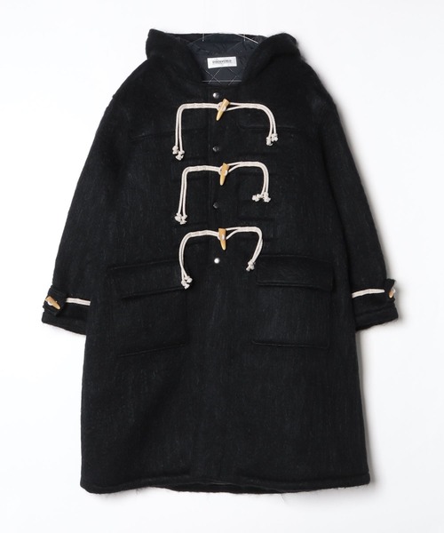 DISCOVERED（ディスカバード）の「DEVILS EAR HOODIE SHAGGY DUFFLE COAT（ダッフルコート・メンズ・ベージュ/ブラック・SMALL/LARGE）」の20枚目の写真