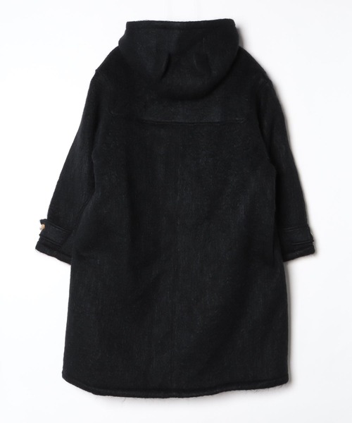 DISCOVERED（ディスカバード）の「DEVILS EAR HOODIE SHAGGY DUFFLE COAT（ダッフルコート・メンズ・ベージュ/ブラック・SMALL/LARGE）」の22枚目の写真