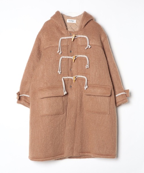 DISCOVERED（ディスカバード）の「DEVILS EAR HOODIE SHAGGY DUFFLE COAT（ダッフルコート・メンズ・ベージュ/ブラック・SMALL/LARGE）」の19枚目の写真
