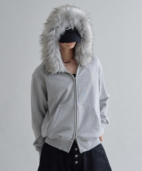 【新品未使用】EPNK パーカー アジャスタブルフェイクファーフーディー Adjustable Faux Fur Hoodie /アジャスタブルフェイクファーフーディ