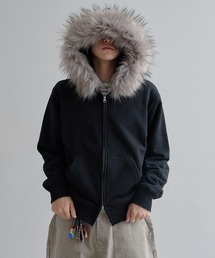 EPNK(C[s[GkP[)Adjustable  Faux Fur Hoodie /AWX^utFCNt@[t[fB(p[J[)