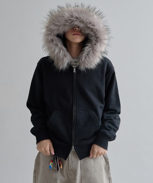 【新品未使用】EPNK パーカー アジャスタブルフェイクファーフーディー Adjustable Faux Fur Hoodie /アジャスタブルフェイクファーフーディ