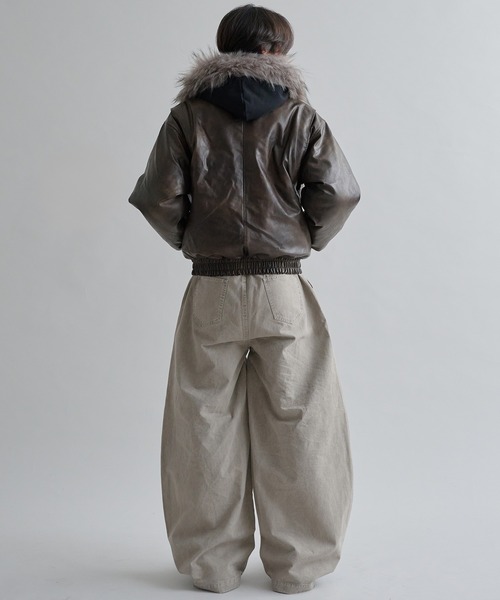 Adjustable Faux Fur Hoodie /アジャスタブルフェイクファーフーディ