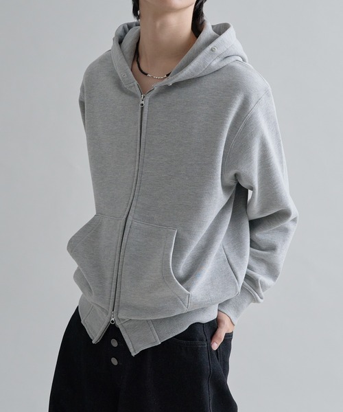 EPNK ファー付きパーカー グレー　完売品 パーカー Adjustable Faux Fur Hoodie /アジャスタブルフェイクファー